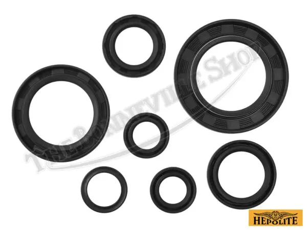 Triumph T120 TR6 650 4-Speed Hepolite Engine and Gearbox Oil Seal Kit 1963-71 PN# TBS-61-361
