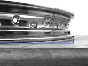 TRIUMPH BSA 500 650 WM3 X 18 CHROME RIM CWC UK MADE PN# 37-1007-C-2nd