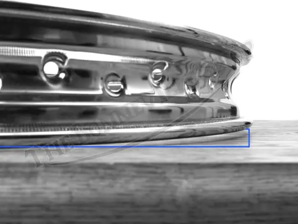 TRIUMPH BSA 500 650 WM3 X 18 CHROME RIM CWC UK MADE PN# 37-1007-C-2nd