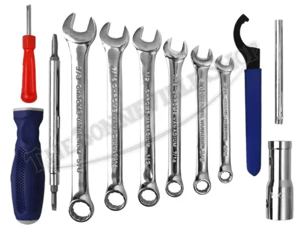 Tool Kit Triumph 1969-82 SAE spanners and various tools - not OEM PN# 60-7166