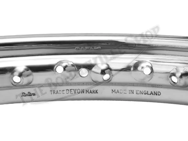 MB41-SS - Norton Full Width Front or Rear 19" WM2 Rolltru Premium Stainless Rim PN# MB41-SS 06-7712 NM18350