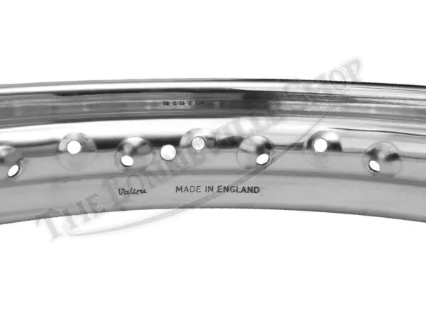 MC260-VT - Triumph BSA Stainless Conical Rear 18" WM3 Rim Devon Valtru UK Made PN# MC260-VT 00-0000