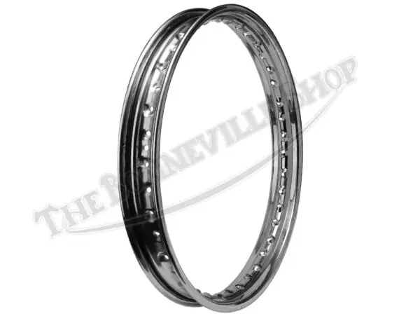 MC284-VTCH - Triumph Chrome Disc Front 19" WM2 Rim Devon Valtru UK Made PN# MC284-VTCH 37-4129