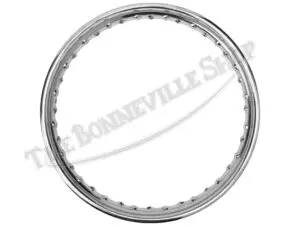 MC290-VTCH - Triumph Chrome Disc Rear 18" WM3 Rim Devon Valtru UK Made PN# MC290-VTCH 37-7030