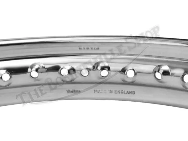 MC290-VTCH - Triumph Chrome Disc Rear 18" WM3 Rim Devon Valtru UK Made PN# MC290-VTCH 37-7030