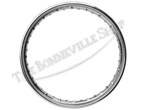 Norton Commando Valtru British Chrome Disc Brake Front WM2 x 19" 40 Spoke Devon Rim UK Made PN# 06-1951 CE