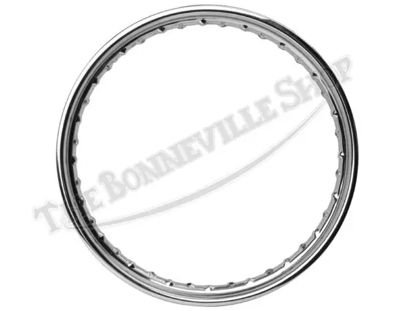 Norton Commando Valtru British Chrome Disc Brake Front WM2 x 19" 40 Spoke Devon Rim UK Made PN# 06-1951 CE