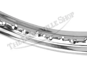 Norton Valtru British Chrome Rim for Full Width Hub Front and Rear WM2 x 19" 40 Spoke Devon Rim UK Made PN# 06-7712 CE NM18350