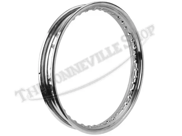 Triumph BSA 500 650 Valtru British Chrome for 8" SLS & TLS Cast Hubs Front WM2 X19 40 Spoke Devon Rim UK Made PN# 37-1230 CE