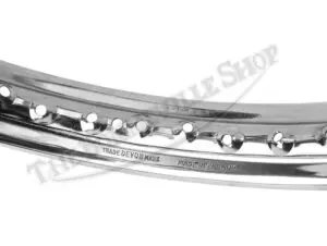 Triumph BSA 500 650 Valtru British Chrome for 8" SLS & TLS Cast Hubs Front WM2 X19 40 Spoke Devon Rim UK Made PN# 37-1230 CE