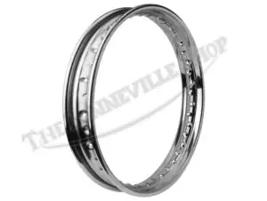 BSA A10 A50 A65 B25 Valtru British Chrome for QD-Crinkle Hub Rear WM3 x 18" 40 Spoke Devon Rim UK Made PN# 37-2291 CE, W2291, 42-6371