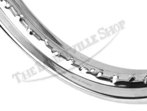 Triumph BSA 650 750 Twins Triples Valtru British Chrome Rim for Conical Rear Devon Rim UK Made PN# 37-3784 CE W3784