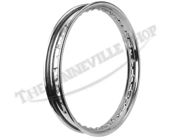 Triumph BSA 650 750 Twins Triples Valtru British Chrome Rim for Conical Front Devon Rim UK Made 1971-72 PN# 37-3818 CE W3818