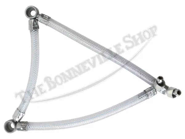 Triumph T120, T140 Bonneville Fuel Line Assembly 1971-78 1/2 PN# 83-3927 A